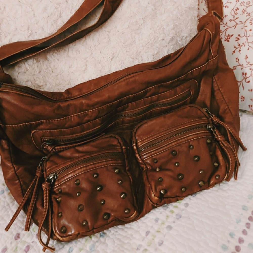 Mossimo Supply Co. Leather Studded Crossbody Bag